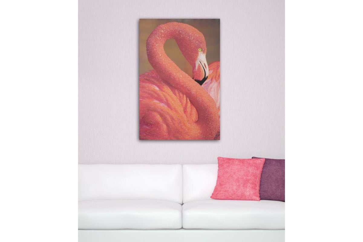 Falikép - FLAMINGO rózsaszín vászon falikép