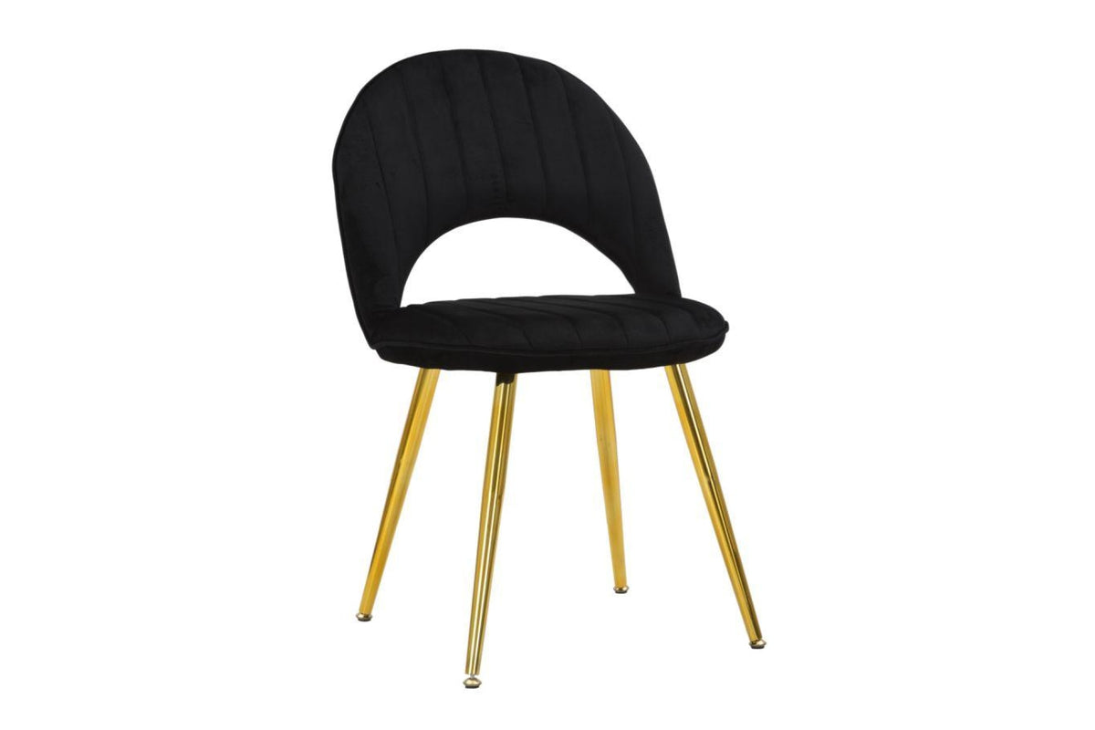 Szék - FLEX fekete bársony szék