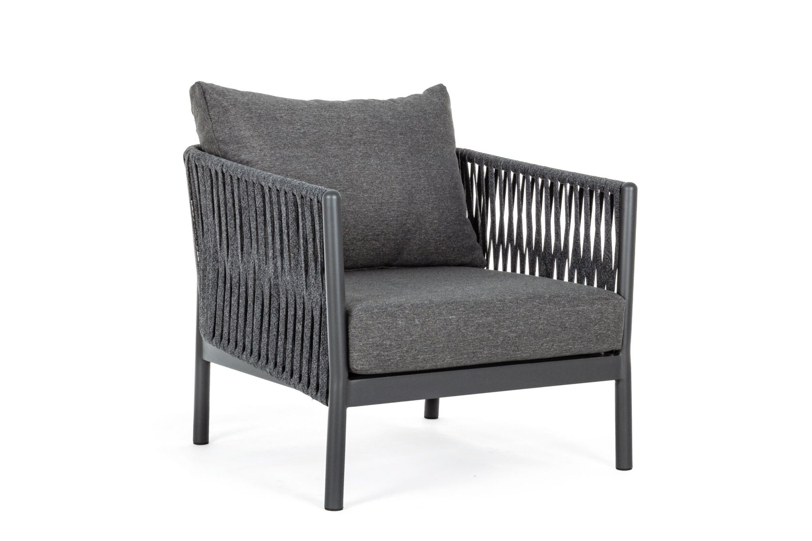 Kerti fotel - FLORENCIA sötétszürke alumínium kerti fotel