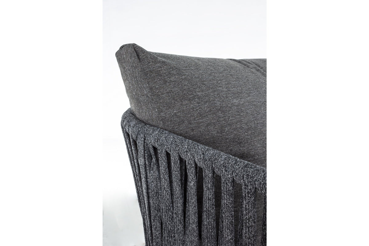 Kerti fotel - FLORENCIA sötétszürke alumínium kerti fotel