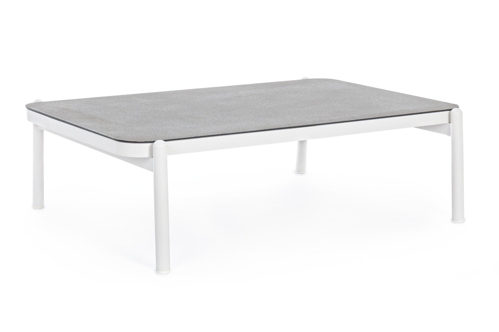 Kerti asztal - FLORENCIA szürke és fehér alumínium kerti asztal