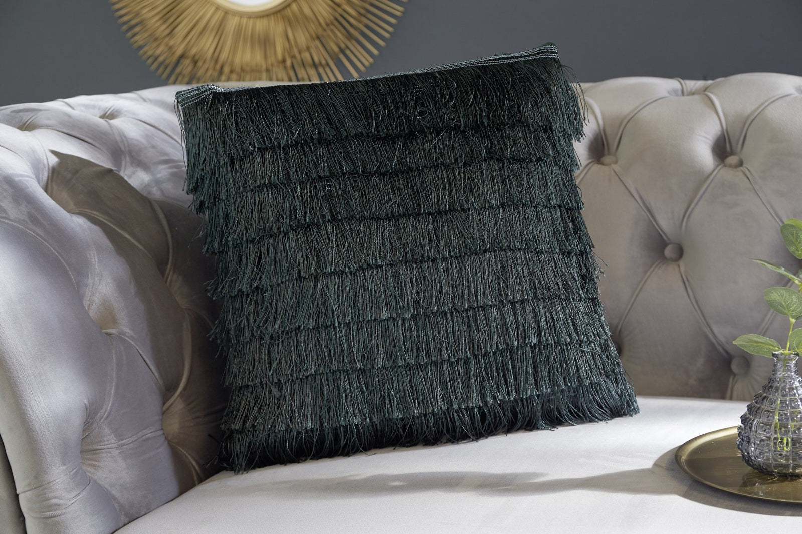 Díszpárna - FRANSEN sötétzöld párna