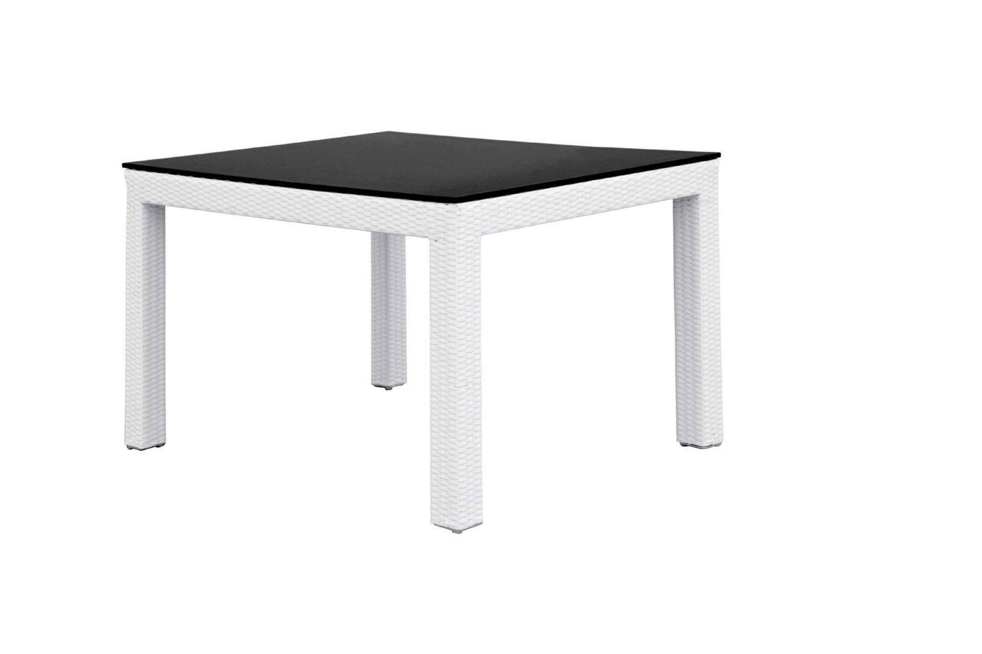 Kerti asztal - GHOST fehér rattan kerti asztal
