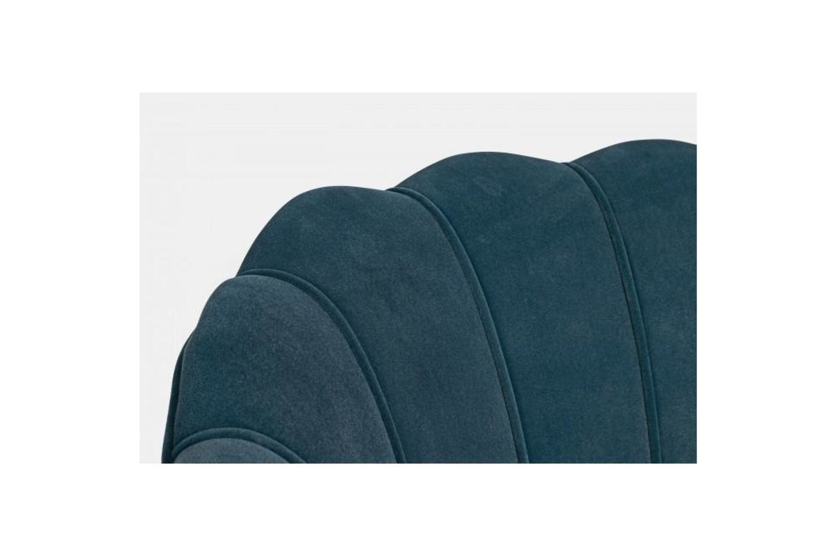 Kanapé - GILIOLA kék bársony kanapé