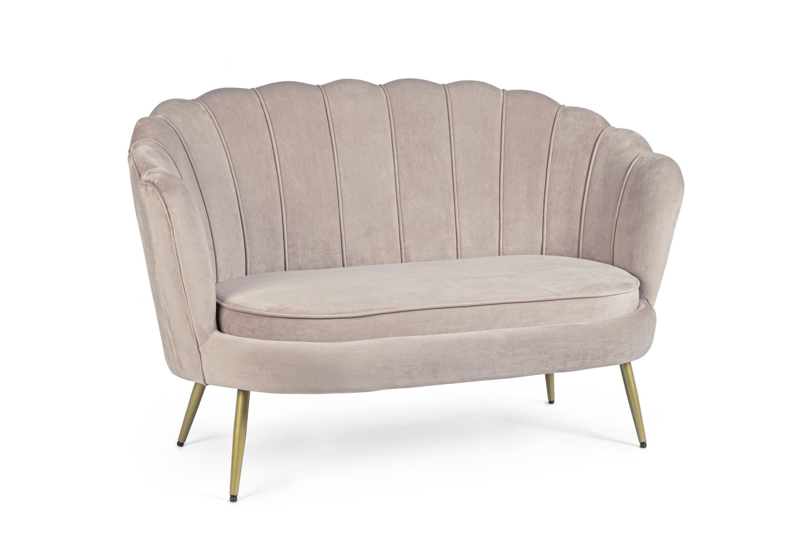 Kanapé - GILIOLA szürke bársony kanapé