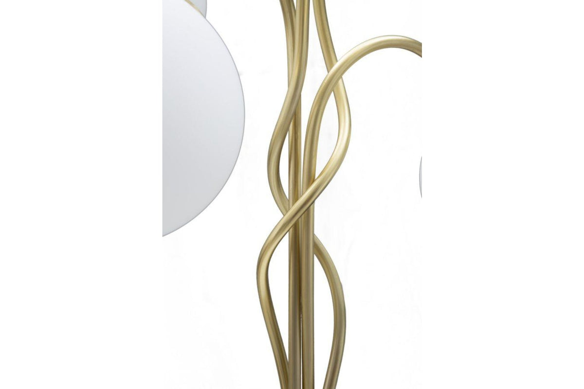 Állólámpa - GLAMY 4 kicsi fehér és arany vas állólámpa