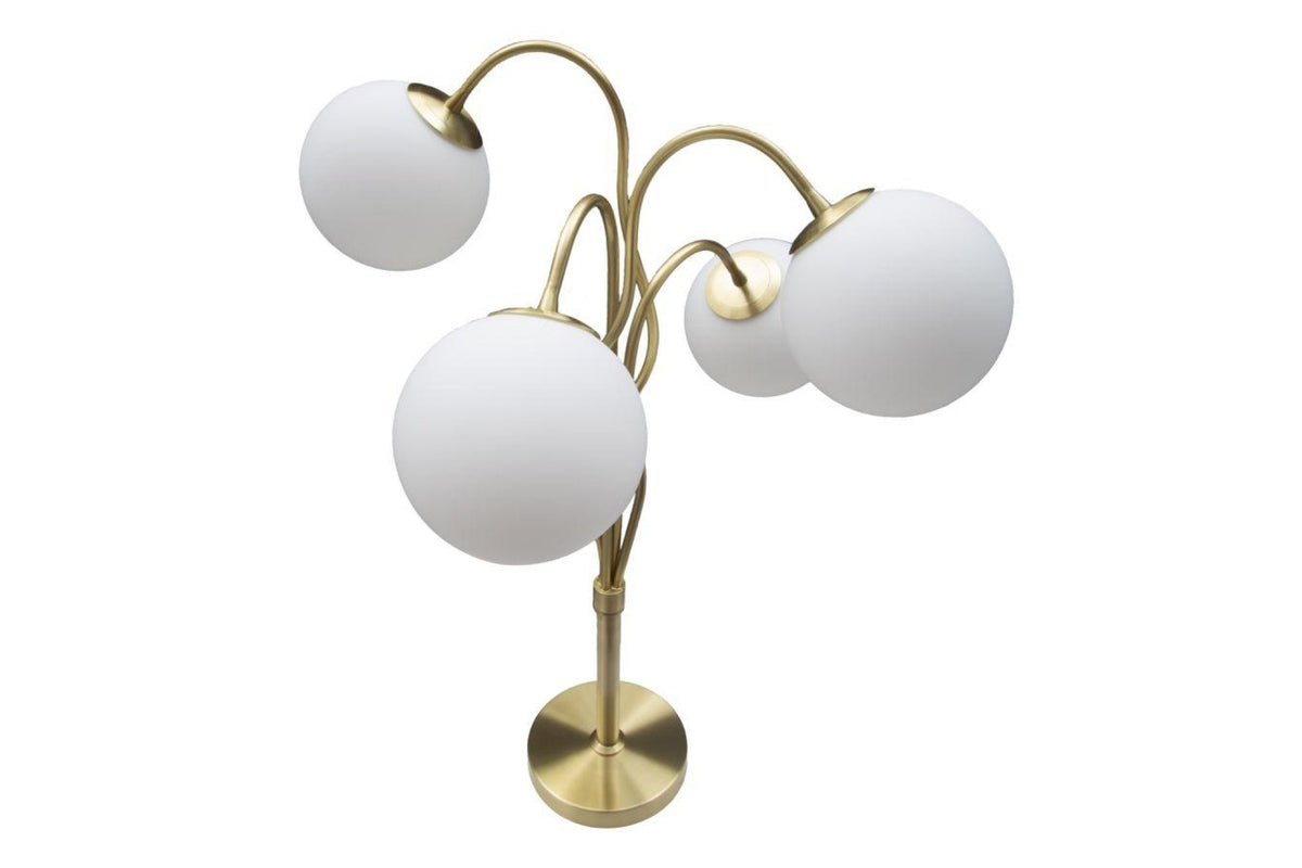 Állólámpa - GLAMY 4 kicsi fehér és arany vas állólámpa