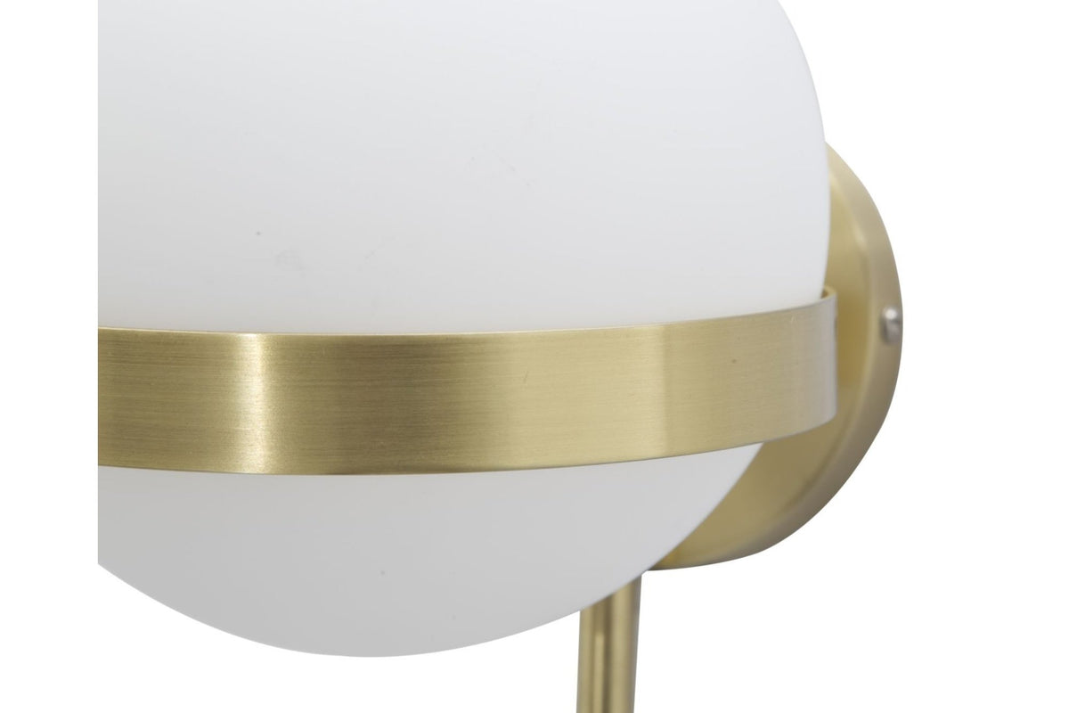Fali lámpa - GLAMY CIRCLE arany és fehér vas fali lámpa