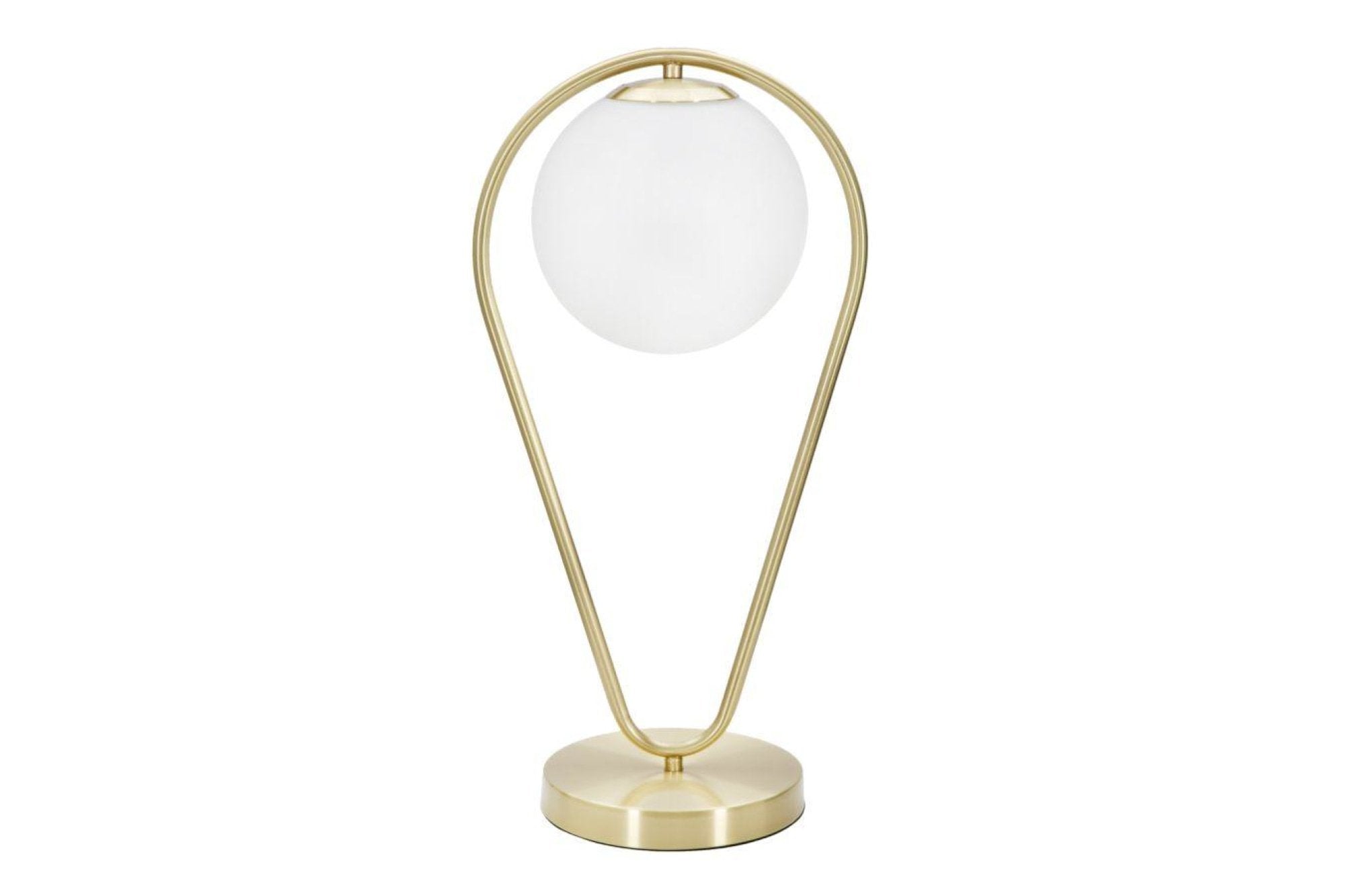 Asztali lámpa - GLAMY DROP arany és fehér vas asztali lámpa