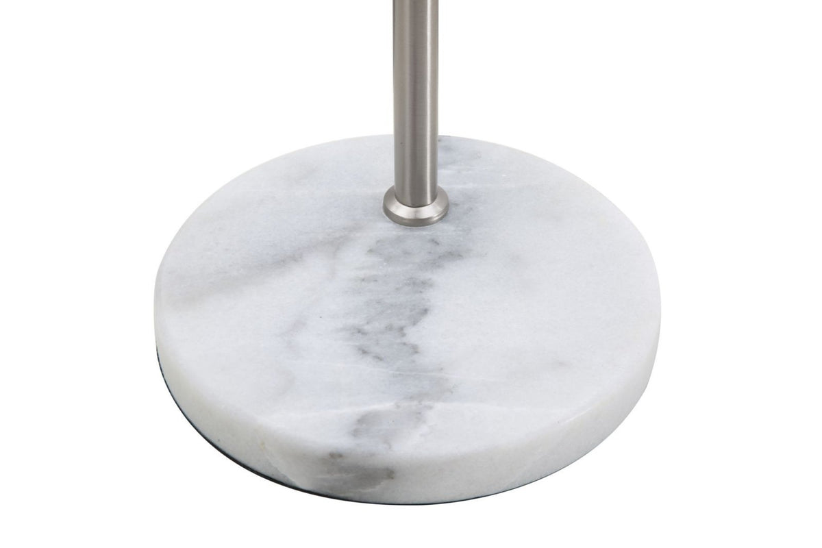 Asztali lámpa - GLOTTY ezüst vas asztali lámpa