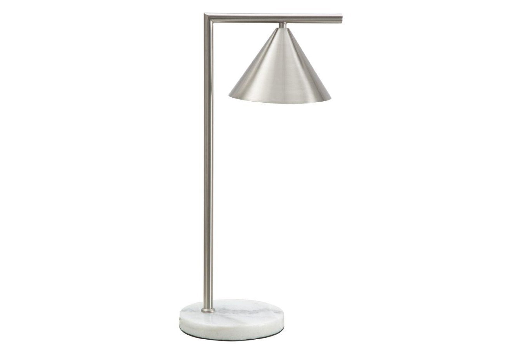 Asztali lámpa - GLOTTY ezüst vas asztali lámpa