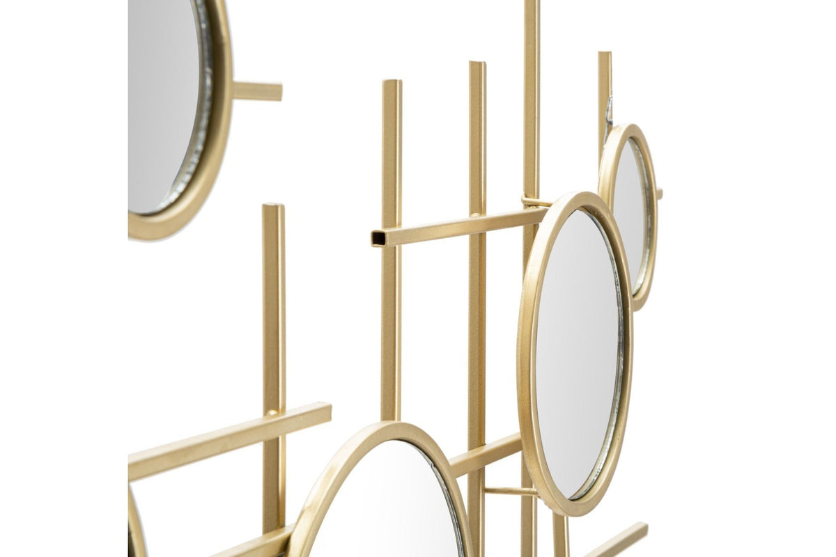 Falitükör - GLOXY arany és tükröződő vas falitükör