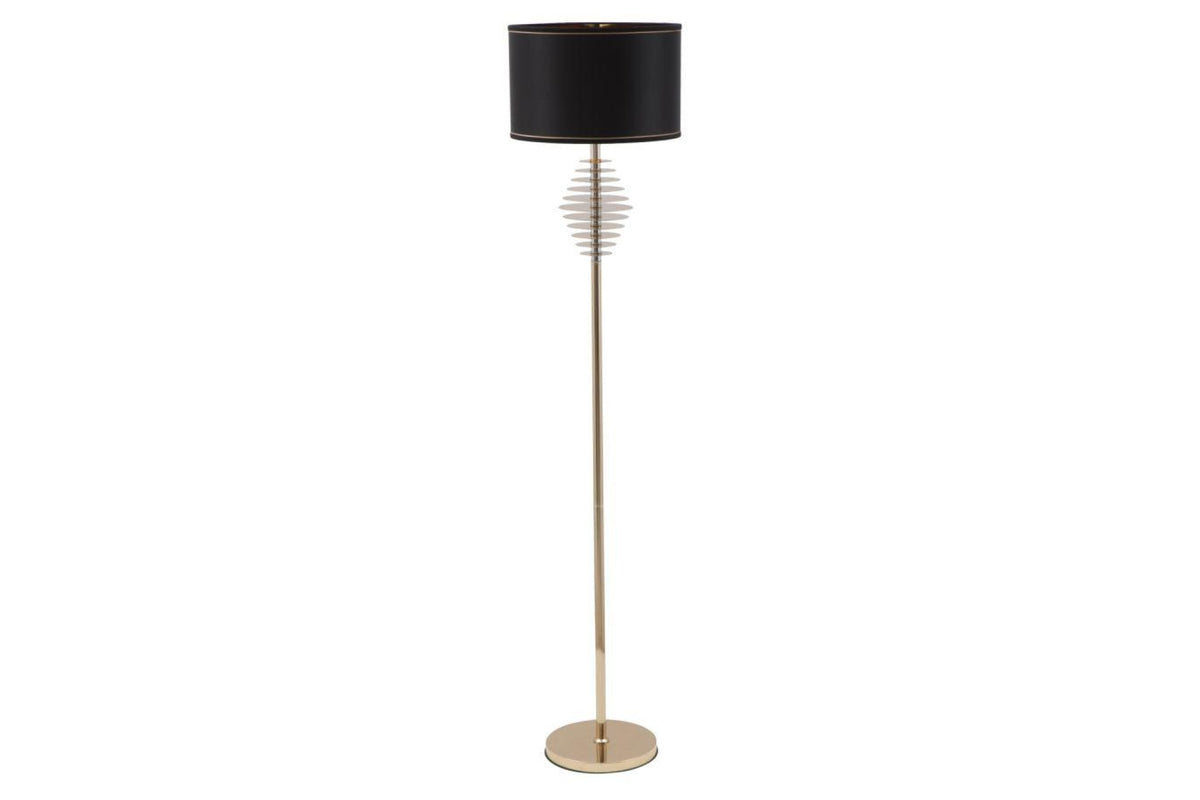 Állólámpa - GRACY II fekete és arany vas állólámpa