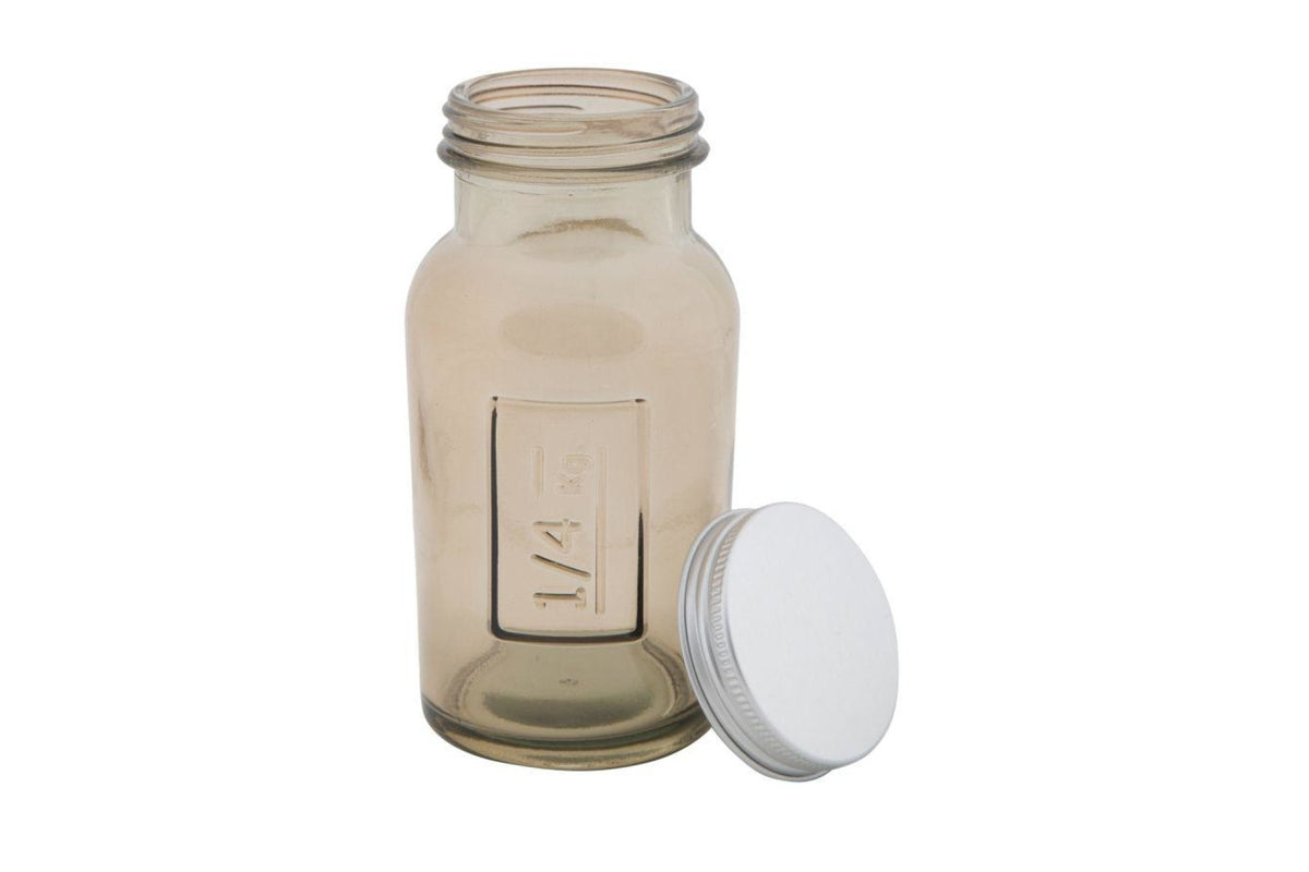 Üveg tároló - GREY JAR III szürkésbarna üveg üveg tároló