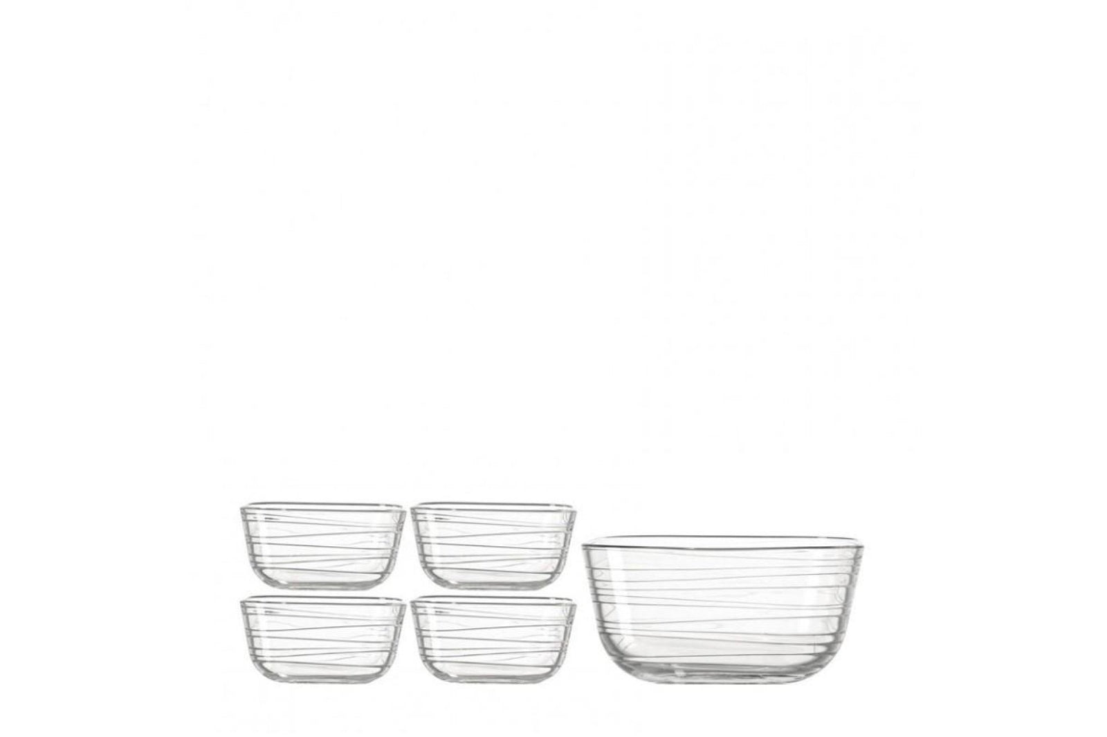 Saláta szett - GUSTO STRUTTURA salátás tál szett II 5részes - Leonardo