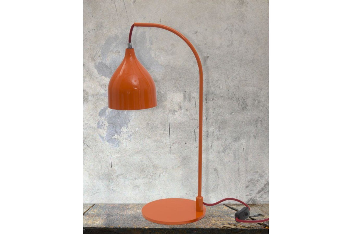 Asztali lámpa - HANG narancssárga és fekete vas asztali lámpa