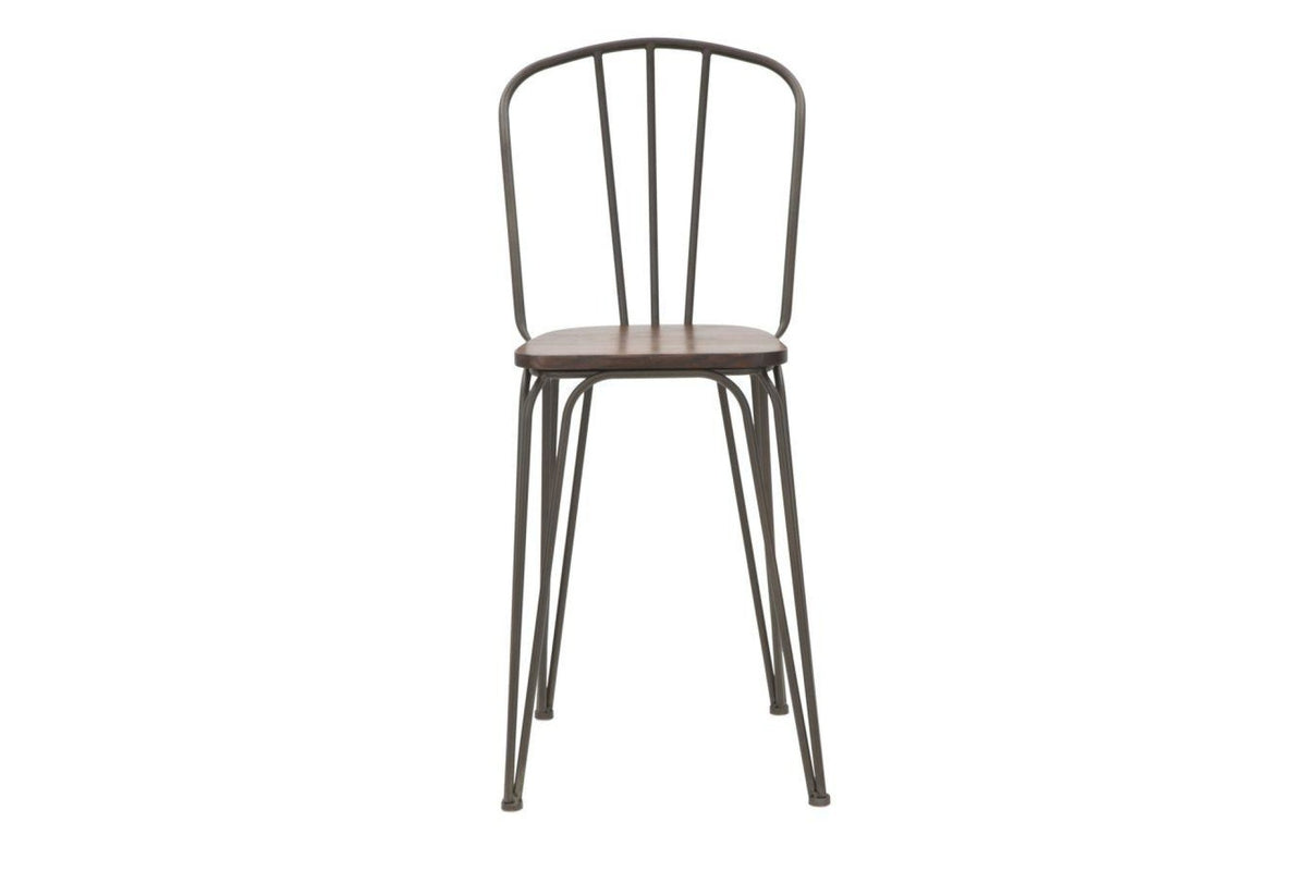 Szék - HARLEM I fekete és barna vas szék - 2 DB