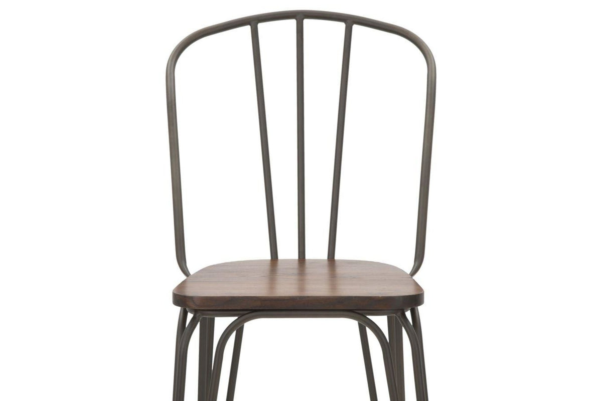 Szék - HARLEM I fekete és barna vas szék - 2 DB