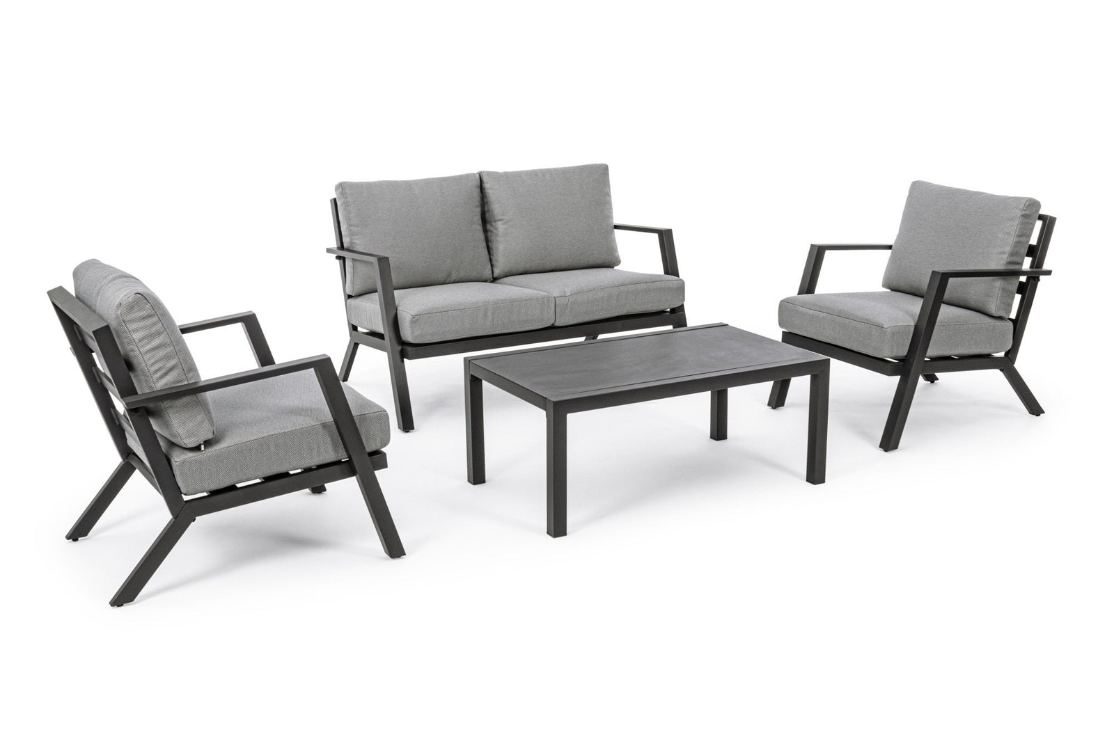 Kerti garnitúra - HARLEY szürke alumínium kerti garnitúra