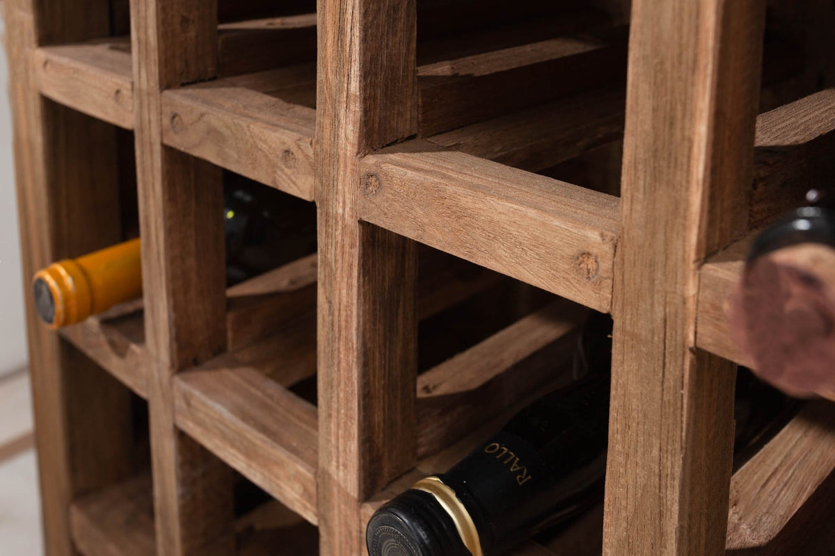 Bortartó - HEMINGWAY barna újrahasznosított fa bortartó