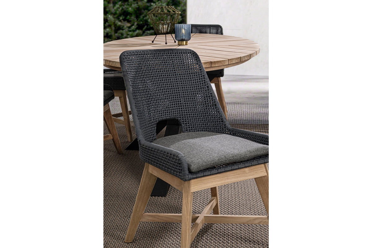 Kerti szék - HESPERIA fekete 100% polypropilen kerti szék