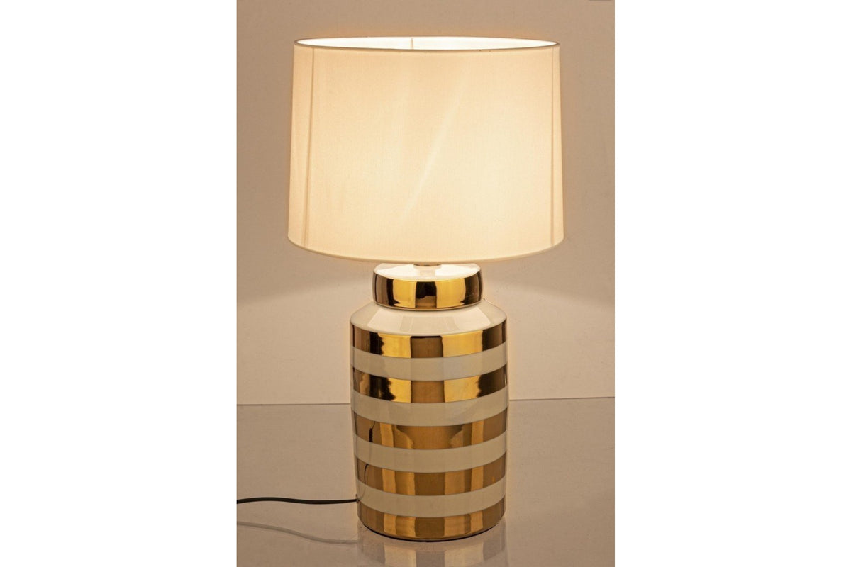 Asztali lámpa - HONEY arany porcelán asztali lámpa
