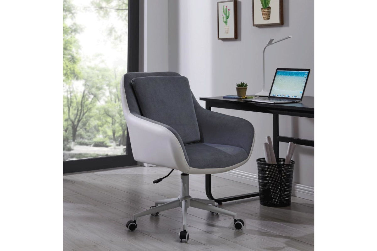 Irodai szék - IMELDA szürke ökobőr irodai szék