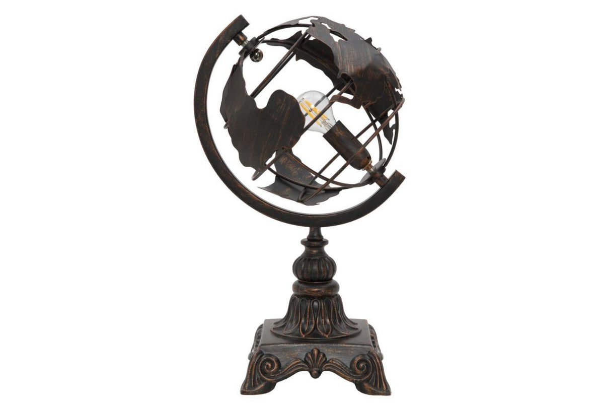 Asztali lámpa - INDUSTRY WORLD fekete vas asztali lámpa