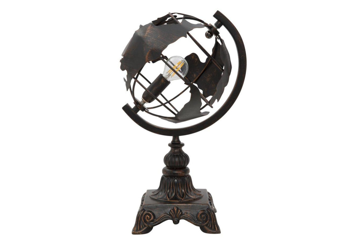 Asztali lámpa - INDUSTRY WORLD fekete vas asztali lámpa