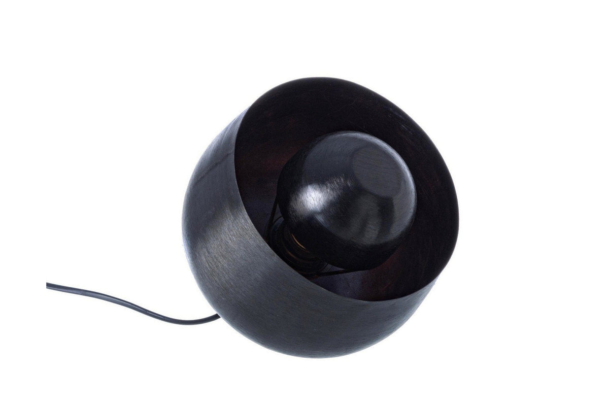 Asztali lámpa - ISHAN II fekete acél asztali lámpa