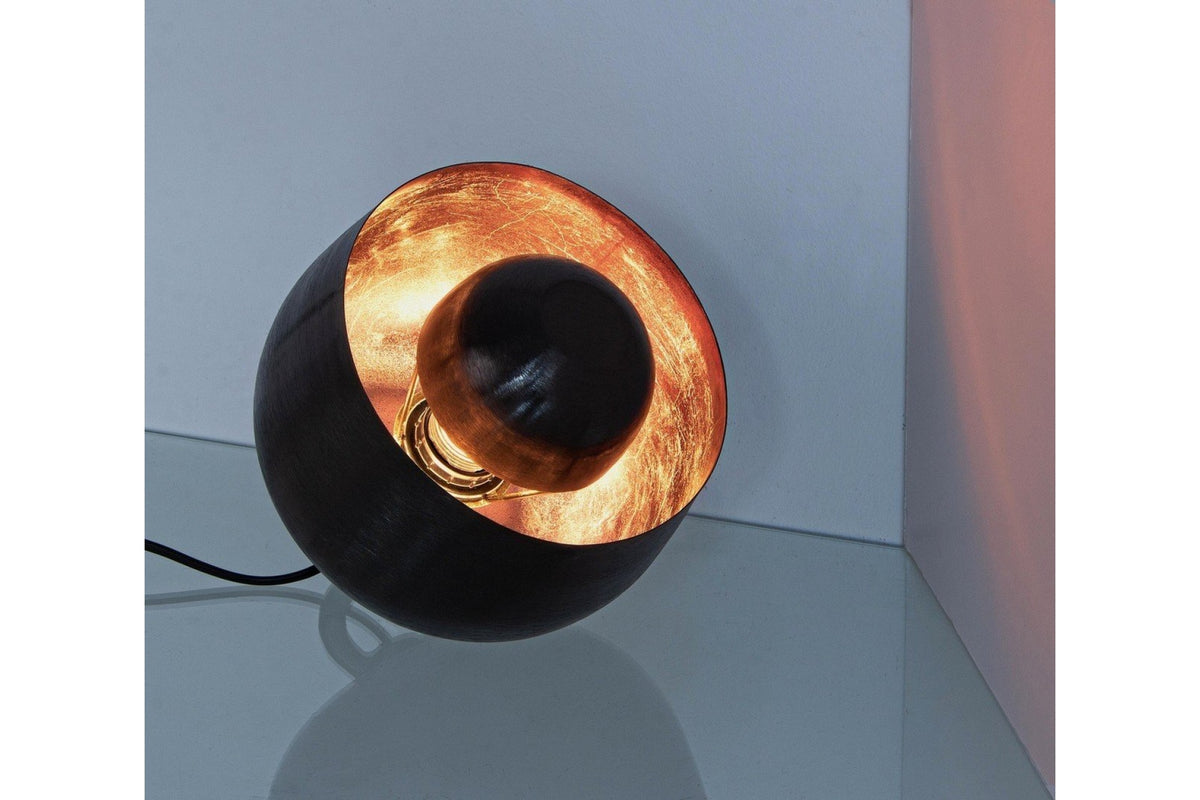 Asztali lámpa - ISHAN II fekete acél asztali lámpa