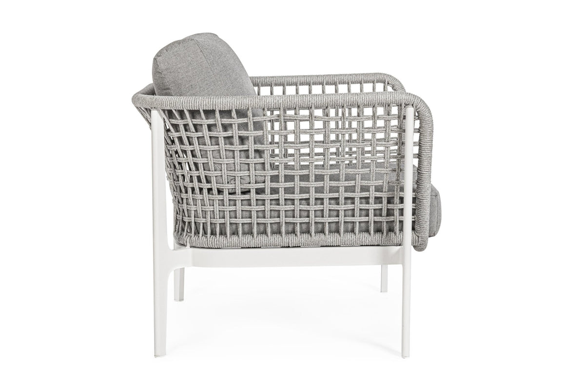 Kerti fotel - ISIDORA szürke alumínium kerti fotel