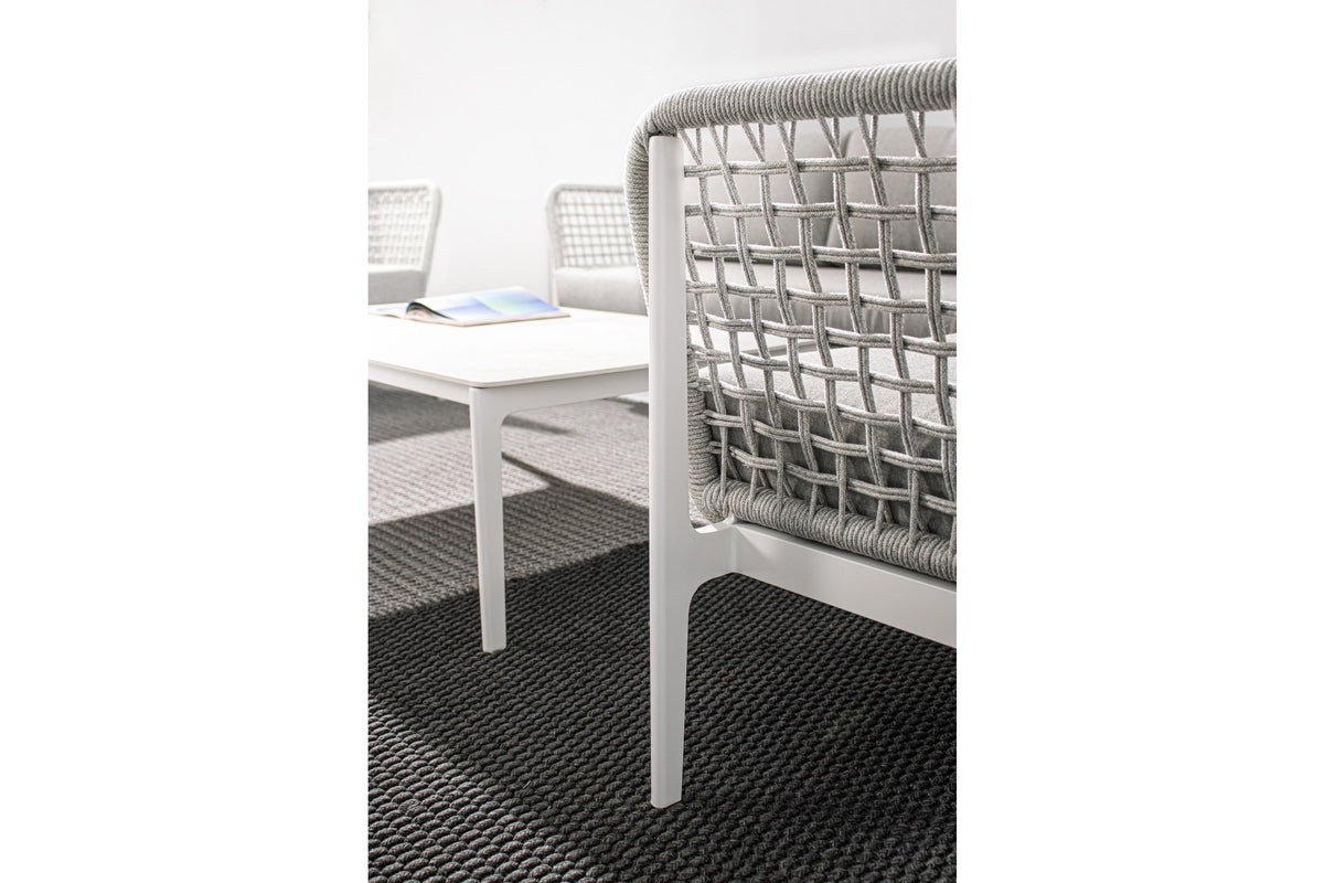 Kerti fotel - ISIDORA szürke alumínium kerti fotel