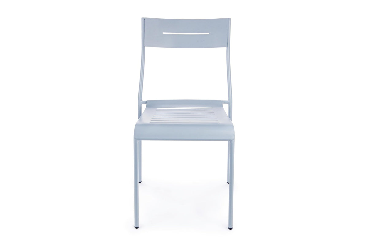 Kerti szék - ISSA szürke acél kerti szék