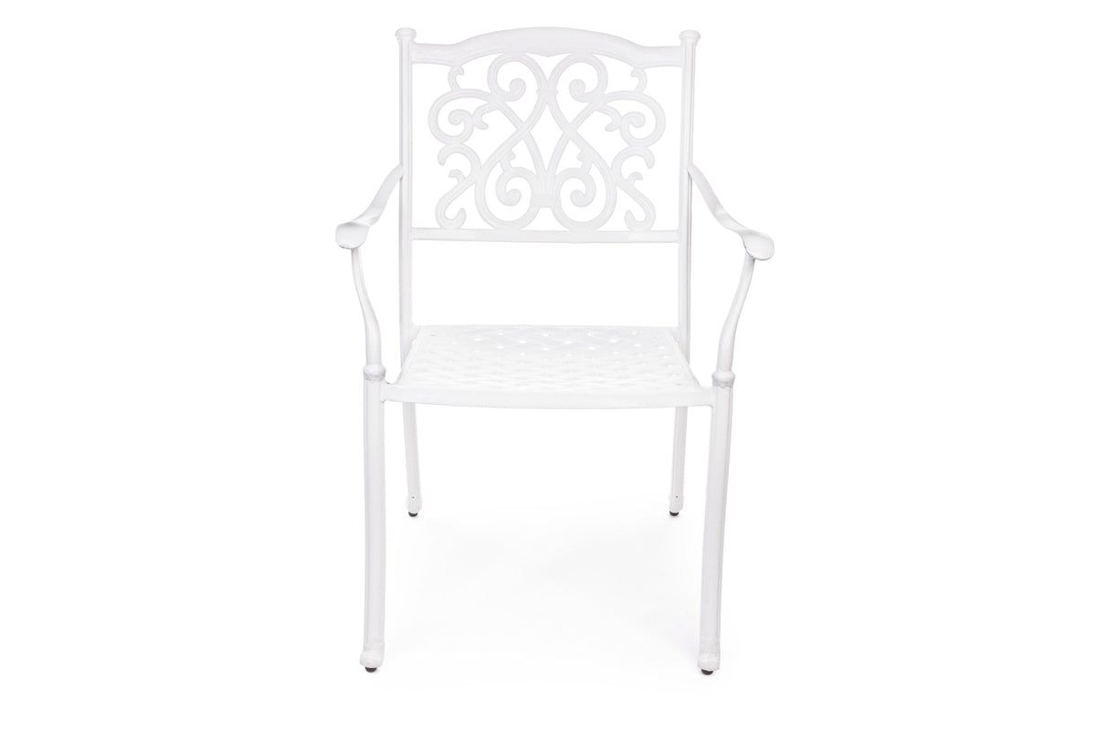 Kerti szék - IVREA fehér alumínium kerti szék