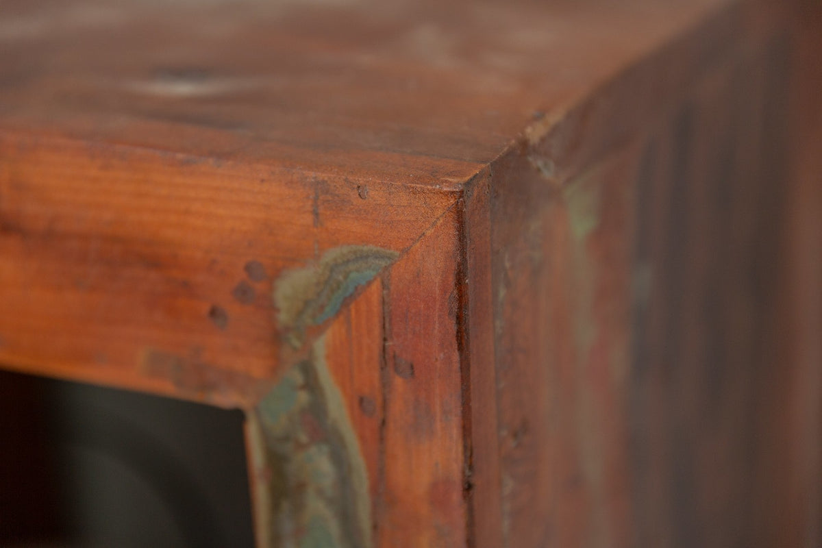 Lerakóasztal - JAKARTA barna újrahasznosított fa lerakóasztal