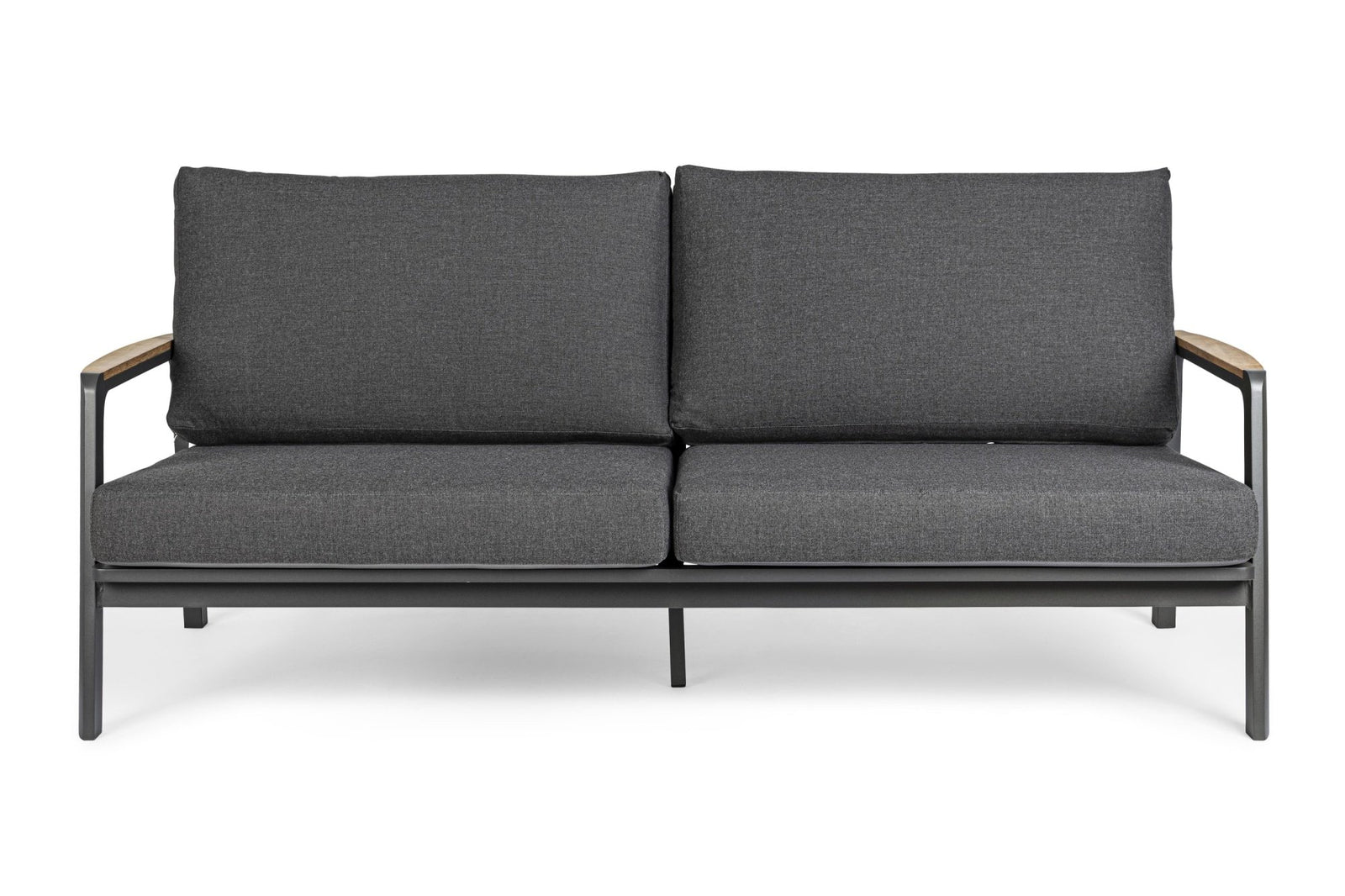 Kerti kanapé - JALISCO sötétszürke alumínium háromszemélyes kerti kanapé