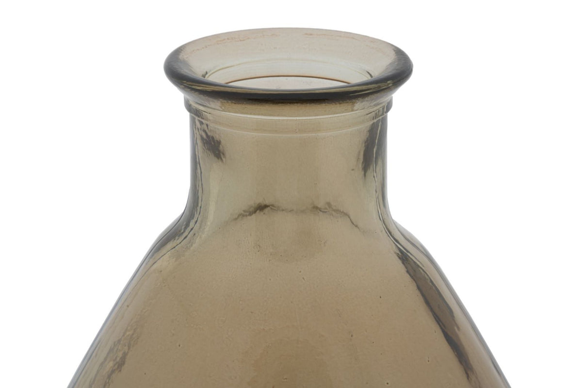 Váza - JARRON II barna üveg váza