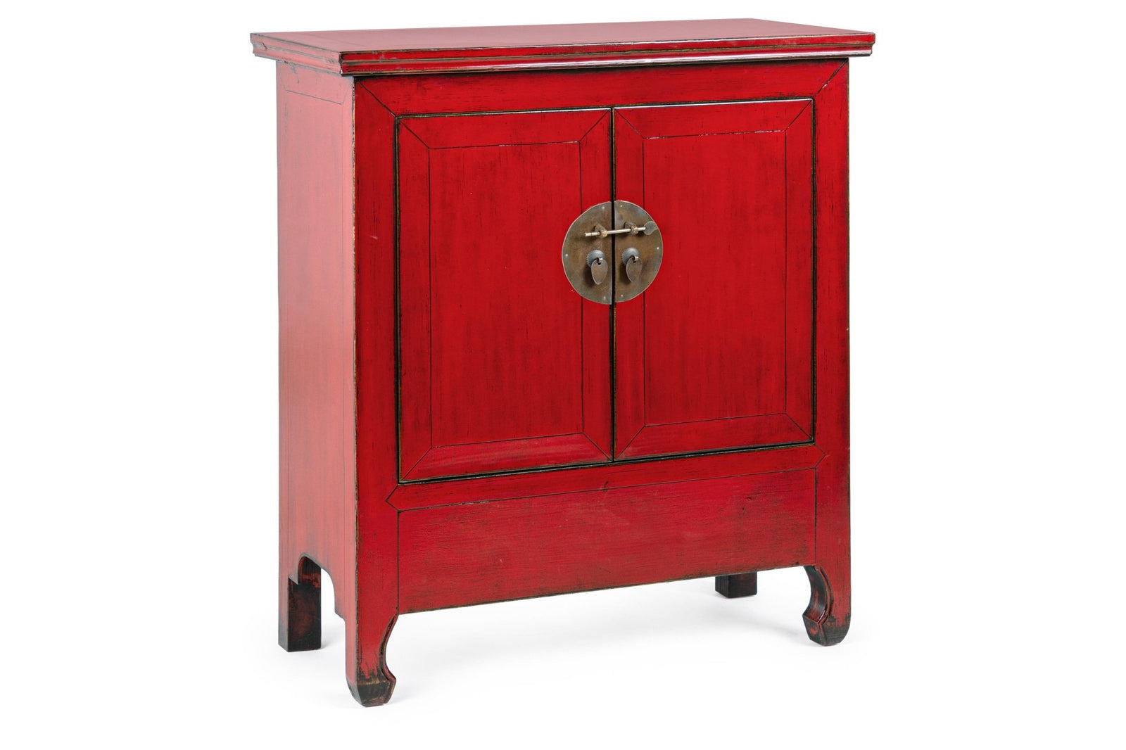 Tálalószekrény - JINAN piros tálalószekrény 2 ajtóval