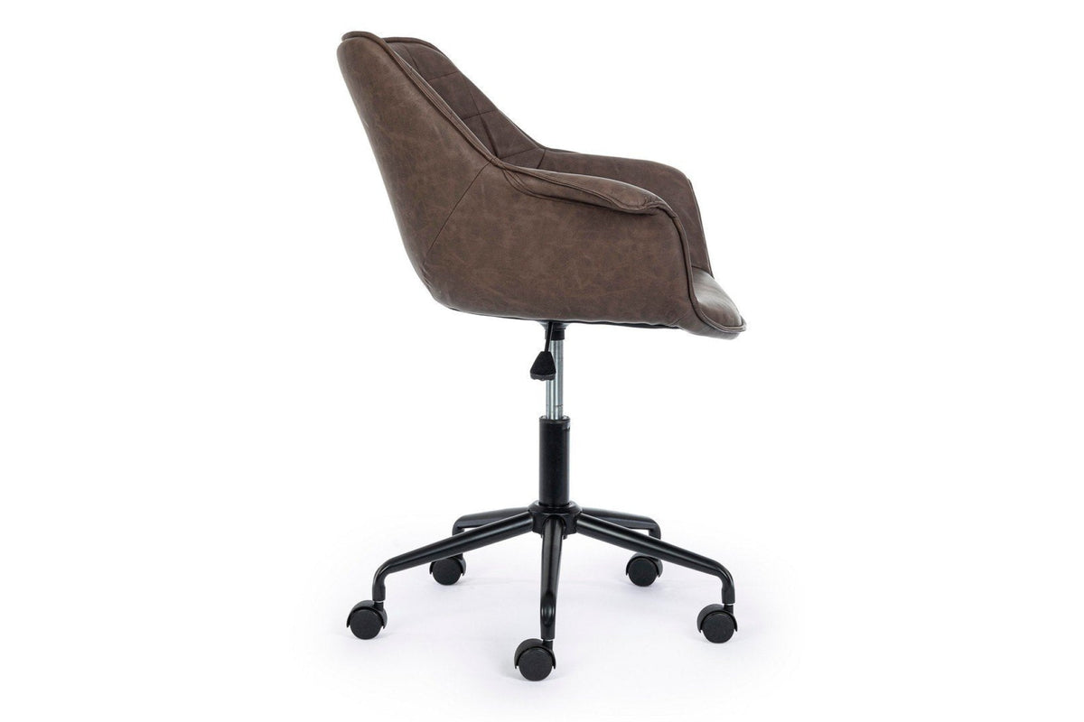 Irodai szék - JOSHUA barna műbőr szék