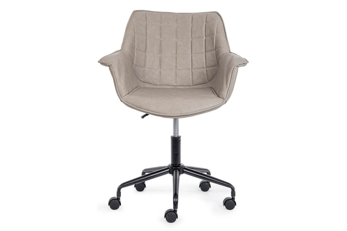 Irodai szék - JOSHUA taupe műbőr irodai szék