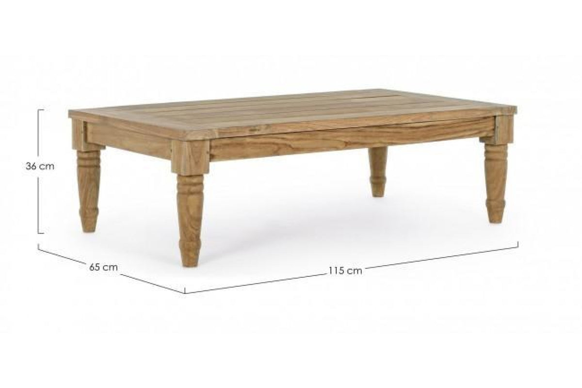 Kerti asztal - KARUBA barna tikfa kerti asztal