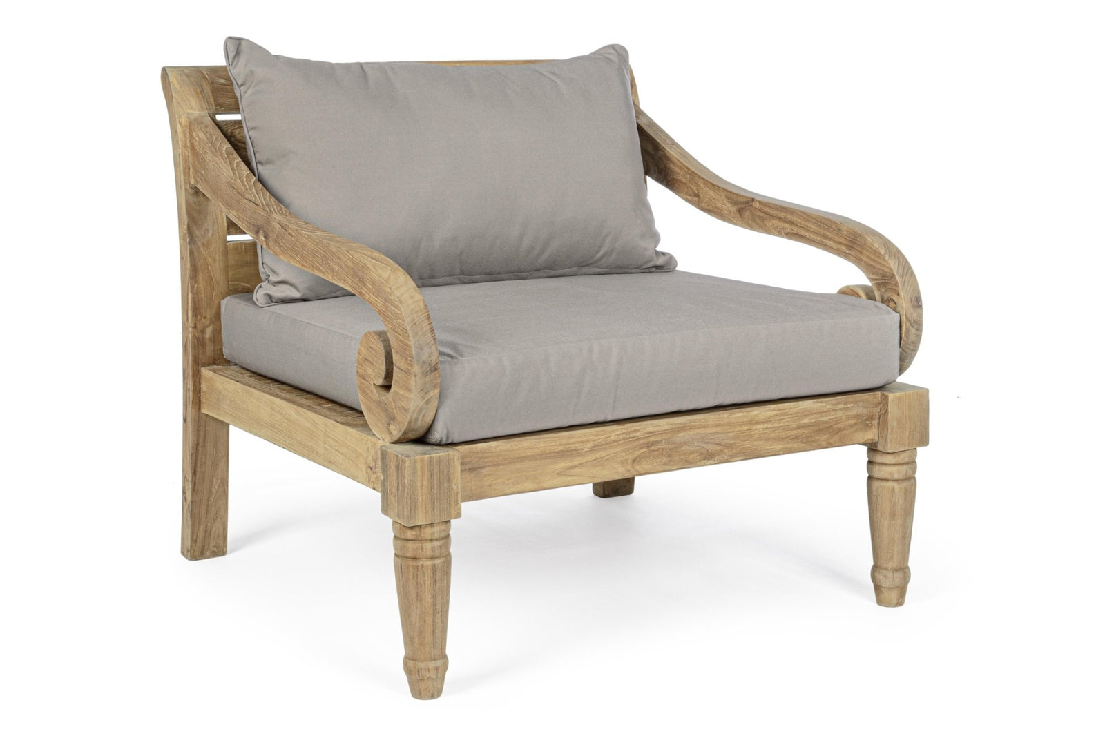 Kerti fotel - KARUBA szürke 100% polypropilen kerti fotel