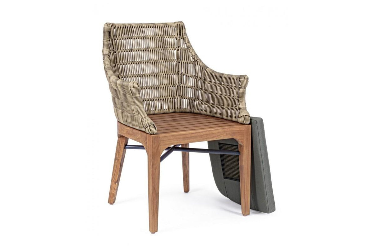 Kerti szék - KEILANI szürke 100% polypropilén kerti szék