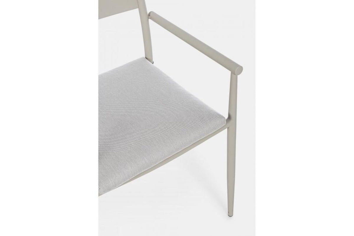Kerti szék - KENDALL szürke alumínium kerti szék