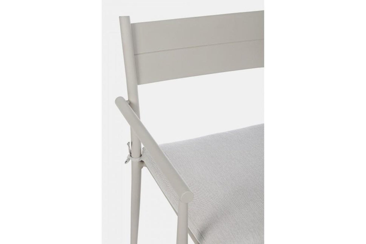 Kerti szék - KENDALL szürke alumínium kerti szék