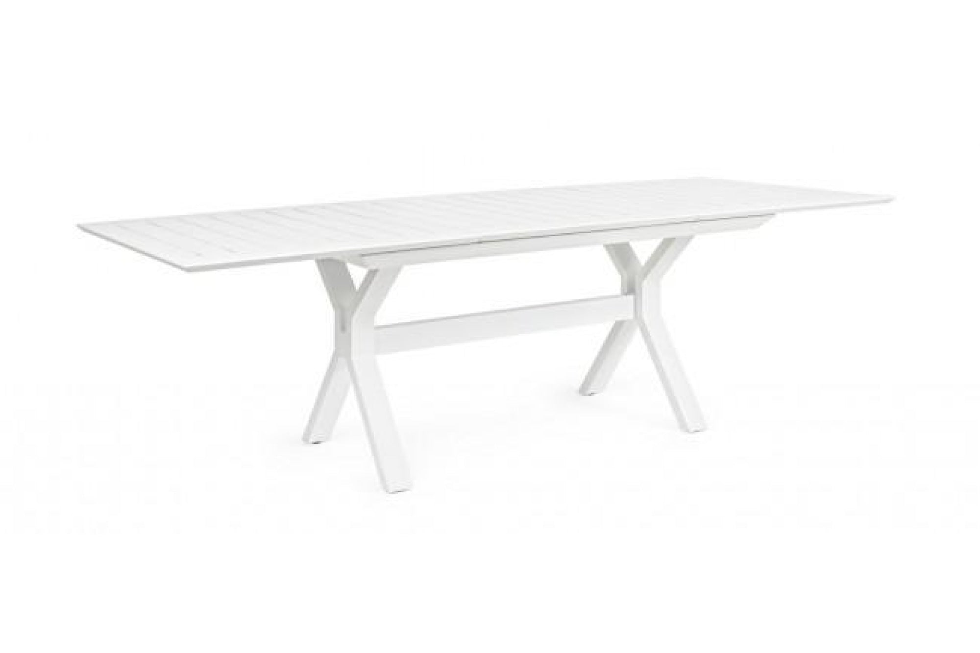 Kerti asztal - KENYON fehér alumínium kerti asztal 240 cm