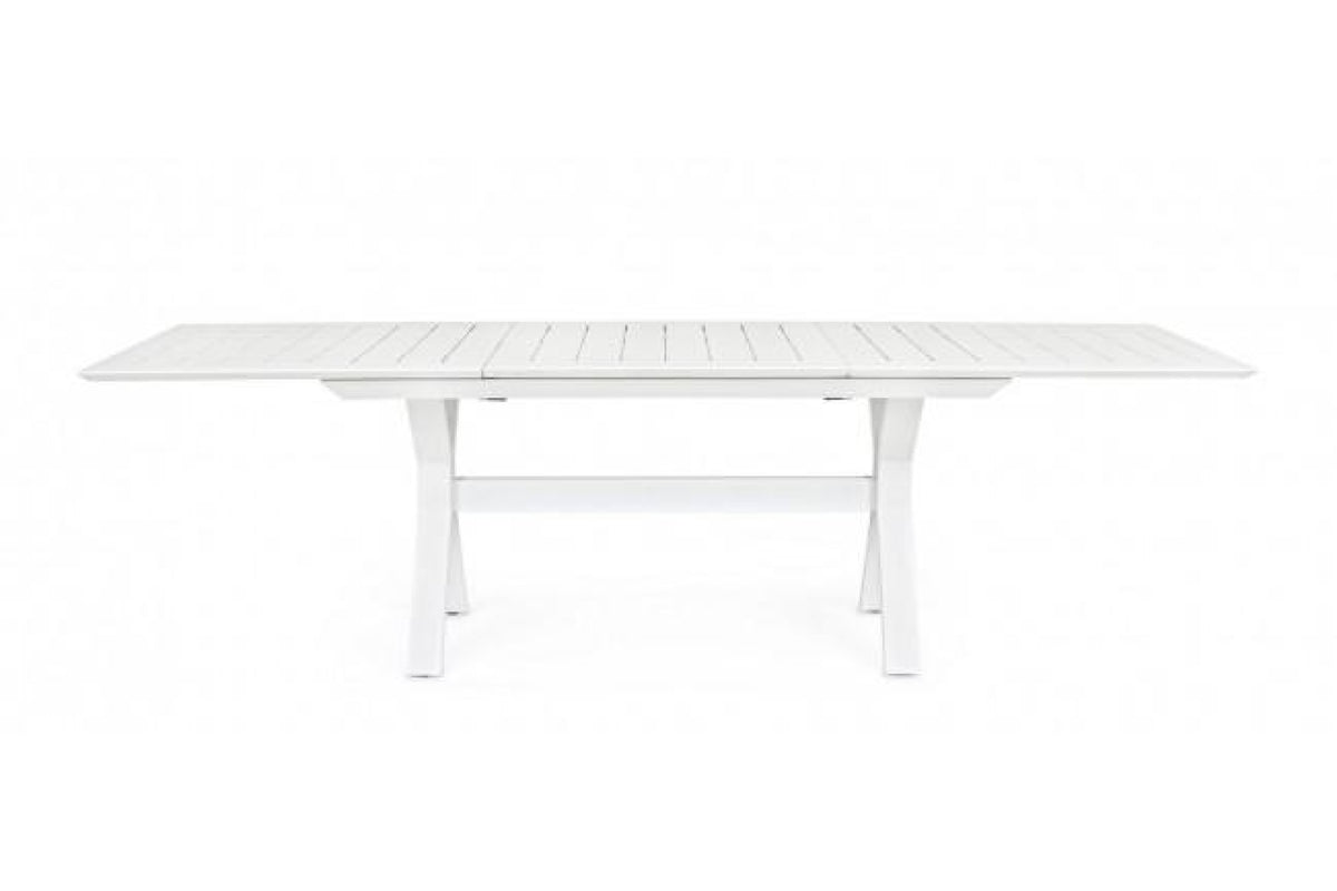 Kerti asztal - KENYON fehér alumínium kerti asztal 240 cm