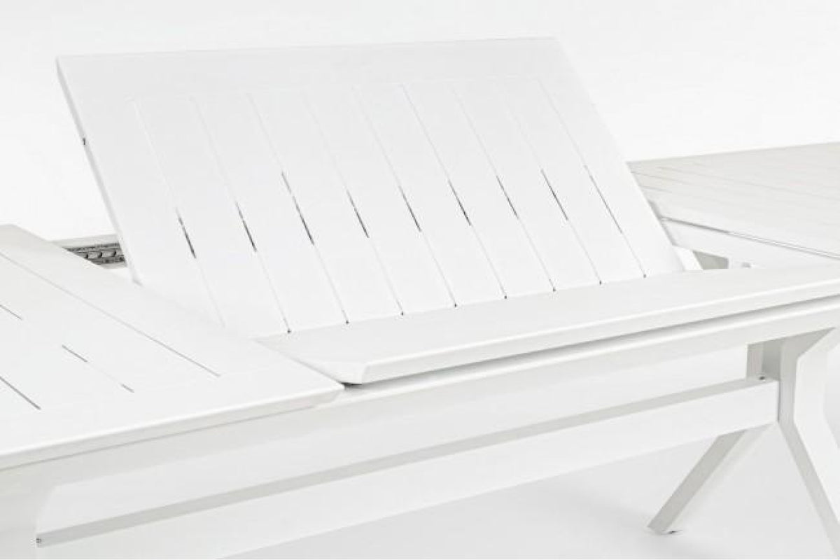 Kerti asztal - KENYON fehér alumínium kerti asztal 300 cm