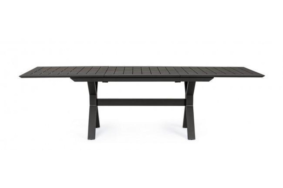 Kerti asztal - KENYON fekete alumínium kerti asztal 240 cm